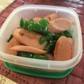 マールマル's cooksnap of when they made 魚肉ソーセージとピーマンのオイケチャ炒め.