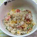 ほあちん's cooksnap of when they made 魚肉ソーセージと卵のチャーハン.