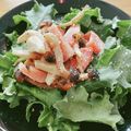 yokoyoko76's cooksnap of when they made ケールとベーコンきのこのサラダ☆粉チーズ.