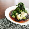 さぁさ52's cooksnap of when they made オクラとモッツアレラのワサビ醤油和え.