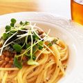 himako♡'s cooksnap of when they made 卵かけ納豆パスタ♡絶品ふわふわ〜.