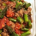 k-e-i's cooksnap of when they made 牛肉とアスパラのオイスター炒め♪.
