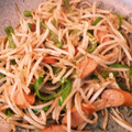 itushiki's cooksnap of when they made モヤシとピーマンとウインナーの炒め物.
