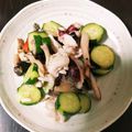 ゴロみかん's cooksnap of when they made いかときゅうりのアーリオオーリオ炒め.