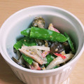 すずなまり's cooksnap of when they made 簡単♫きぬさやとカニカマのマヨポン和え♡.