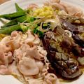 mindoママ's cooksnap of when they made 豚しゃぶ肉とナスのぶっかけそうめん.