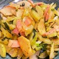 MizuhoBank's cooksnap of when they made それもったいない！カリフラワーの芯炒め.