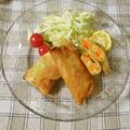 violets's cooksnap of when they made キャベツとチーズの春巻き.