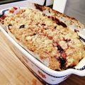 mutta_nyan's cooksnap of when they made ブラックベリーと林檎のクランブルケーキ.