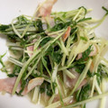 けんよこ's cooksnap of when they made 水菜とベーコンの旨炒め.
