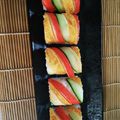 chako106HM's cooksnap of when they made カニカマで手綱寿司♪ストライプ寿司？.