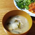 あかぴーー's cooksnap of when they made シャクシャク山いも食感が美味しいお味噌汁.