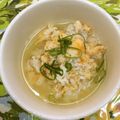 ほもさぴくろまによん's cooksnap of when they made 鶏ささみ中華スープご飯◆ヘルシー,朝食に.