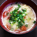 もふもふクロさん's cooksnap of when they made まさかのハマる味♪トマトと溶き卵の味噌汁.