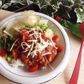 ハント☆'s cooksnap of when they made レンジで簡単！大豆タコミートのタコライス.