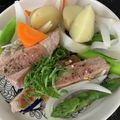 Figeac's cooksnap of when they made 疲労回復に！ポークステーキの温野菜サラダ.