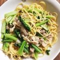 そらてんママ's cooksnap of when they made 小松菜と豚肉の簡単パスタ☆.