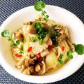 辰夫女子's cooksnap of when they made 〖豚バラ肉としめじのそうめんチャンプルー.
