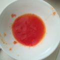 こよんた's cooksnap of when they made 離乳食♪初期♪レンジで簡単♪トマト.