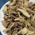 ポテチはのり塩's cooksnap of when they made 豚肉としめじのバターポン酢炒め.