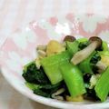 umemodoki's cooksnap of when they made 小松菜と油揚げチャチャっと煮浸し.