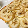 faling_'s cooksnap of when they made 簡単チーズバナナトースト☆.