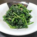 みほー。's cooksnap of when they made 材料4つ。シンプルなほうれん草の胡麻和え.