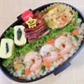 RIKOTORA's cooksnap of when they made ズボラで簡単！混ぜるだけ！エビピラフ★.