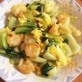 メグピンク's cooksnap of when they made チンゲン菜とエビの卵炒め.