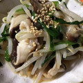 momomotan's cooksnap of when they made しいたけ入り簡単「もやしとにらのナムル」.