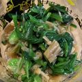 大熊猫さん's cooksnap of when they made 茹でない！ほうれん草となめ茸の生姜和え.
