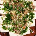 猫のミイヤ's cooksnap of when they made 夏バテ解消！ニラ乗せ冷奴～ごま油がけ♡.
