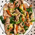 猫のミイヤ's cooksnap of when they made 豚肉とキャベツとニラの中華炒め.