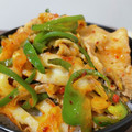 じゅじゅこ，'s cooksnap of when they made 簡単ピーマンとちくわのキムチ炒め.