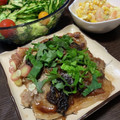 みきんどる's cooksnap of when they made 話題のレシピ入り☆豚こまの梅しそだれ焼き.