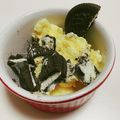 sayaendo＊'s cooksnap of when they made オレオとバニラアイスで冷たいおやつ**.