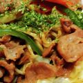 ふ〜あちゃん's cooksnap of when they made 焼きそば★裏技（粉末ソースはお先に）.