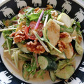 umi☆neco's cooksnap of when they made 水菜と林檎、胡桃のサラダ☆胡麻マヨドレ.