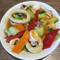 Yokchina's cooksnap of when they made イカときゅうりの中華炒め.