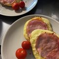 みみず◎'s cooksnap of when they made ハムとチーズのパンケーキ✿朝ごはんに～♪.