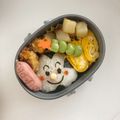 〇ｙｕｒｉ〇's cooksnap of when they made キャラ弁☆おむすびまん&こむすびまん弁当.