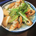 えりぺこ's cooksnap of when they made 山東菜とちくわの煮びたし 10分.