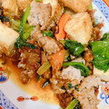 もも☆ピピ's cooksnap of when they made 厚揚げと挽き肉の味噌炒め.