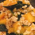 クックSE35Z5☆'s cooksnap of when they made レンジで簡単☆かぼちゃの塩そぼろ煮。.