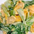 碧夢果希's cooksnap of when they made チンゲン菜と玉子のマヨサラダ.