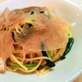 ちょこ＊choco's cooksnap of when they made 簡単 濃厚生ハムのクリームスパゲッティ.