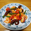 かしゅみん♡'s cooksnap of when they made タコとエビの炒め物♪.