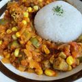 わかぞ～'s cooksnap of when they made とうもろこしとピーマンのインド野菜カレー.