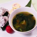 クックHG9V8Y☆'s cooksnap of when they made 　かぼちゃと小松菜のみそ汁.