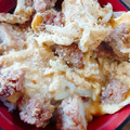 まーく71's cooksnap of when they made 唐揚げリメイク！汁無し炒め親子丼.